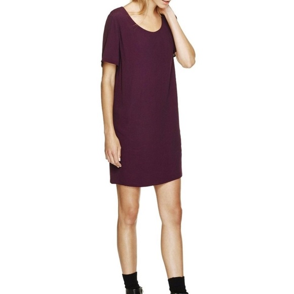 Aritzia Wilfred Women’s Free  Purple Teigen T-Shirt Shift Midi Dress Medium - Picture 2 of 11